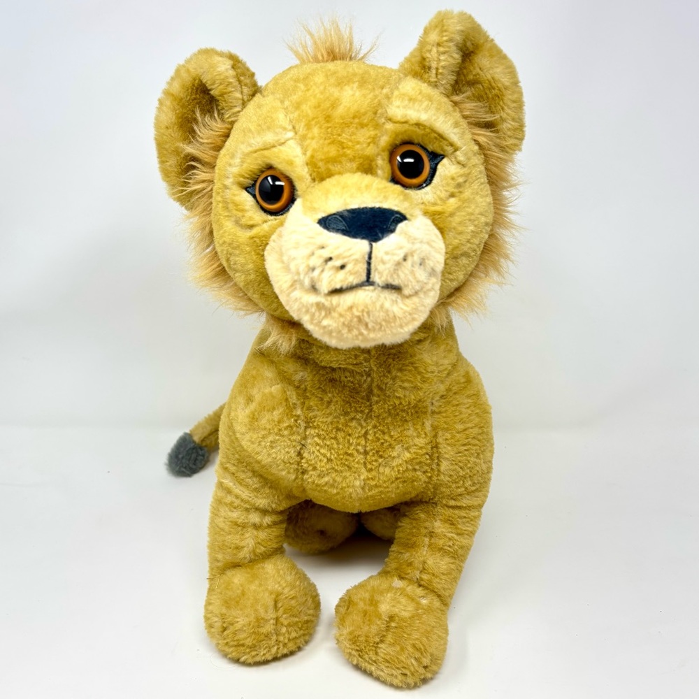 The Lion King Live Action Movie 14” Talking Simba Animal Toy Plush Disney WORKS